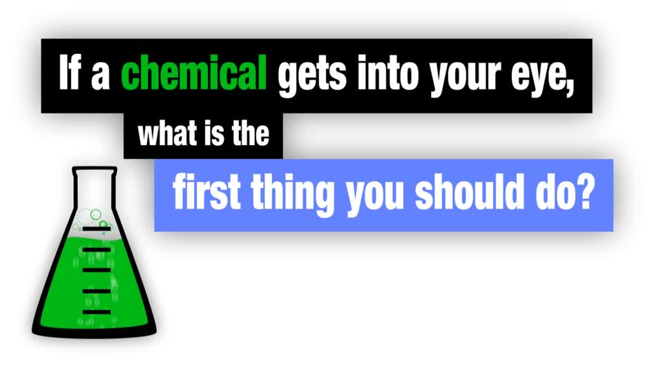 Chemicals in the eye first-aid video from The Eye Center
